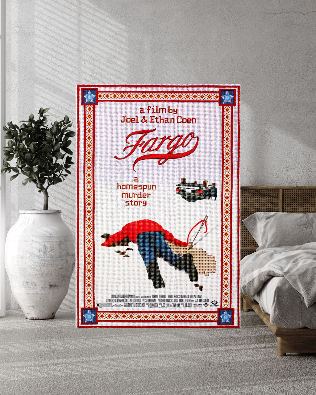 FARGO – FRANCES MCDORMAND (1996) – AFFICHE FILM CULTE FRÈRES COEN – COMÉDIE NOIRE CRIME – REPRODUCTION – POSTER HUB STUDIO – HQ