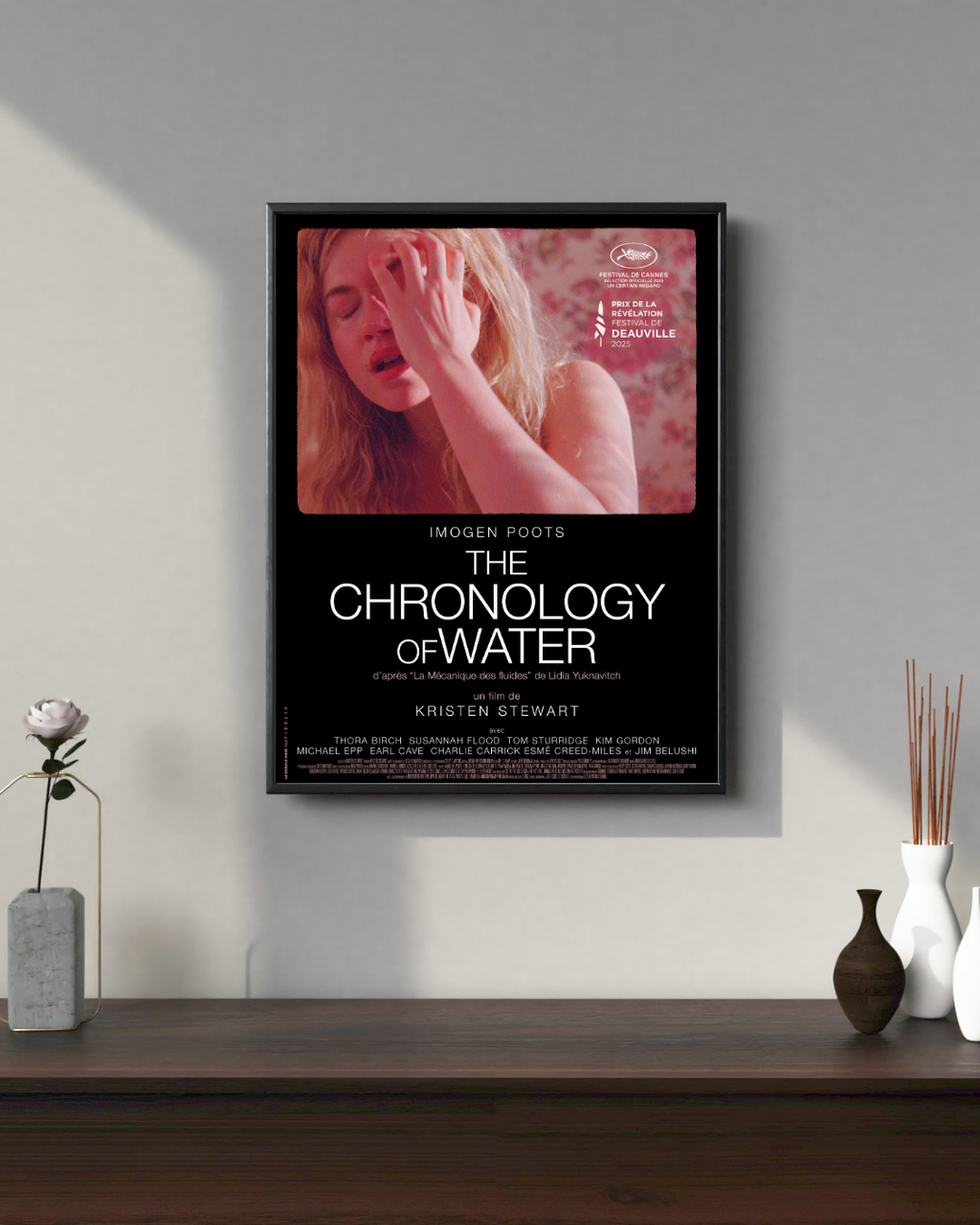 THE CHRONOLOGY OF WATER – FILM DE KRISTEN STEWART (2025) – IMOGEN POOTS – AFFICHE CINÉMA DRAME – REPRODUCTION – POSTER HUB STUDIO – HQ
