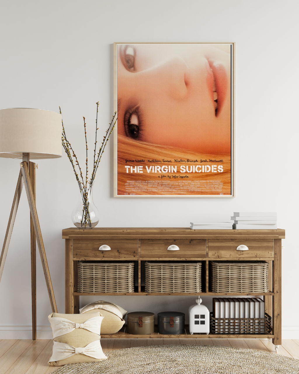 THE VIRGIN SUICIDES – A FILM BY SOFIA COPPOLA (1999) – KIRSTEN DUNST – DRAMA MOVIE POSTER – REPRODUCTION – POSTER HUB STUDIO – HQ