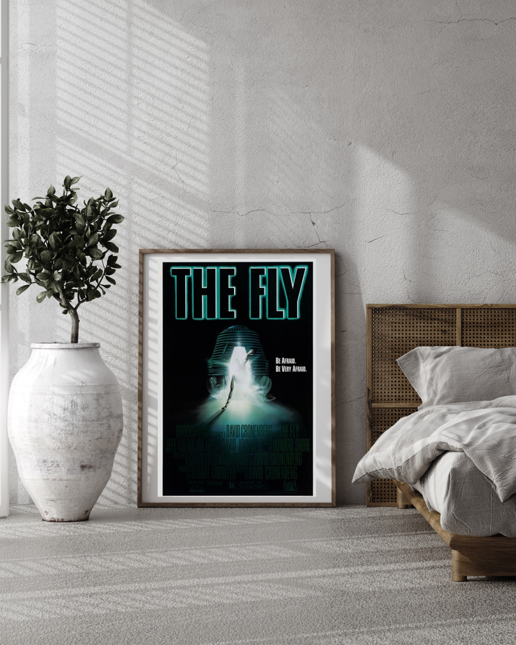 THE FLY – DAVID CRONENBERG FILM (1986) – JEFF GOLDBLUM – HORROR SCI-FI MOVIE POSTER – REPRODUCTION – POSTER HUB STUDIO – HQ