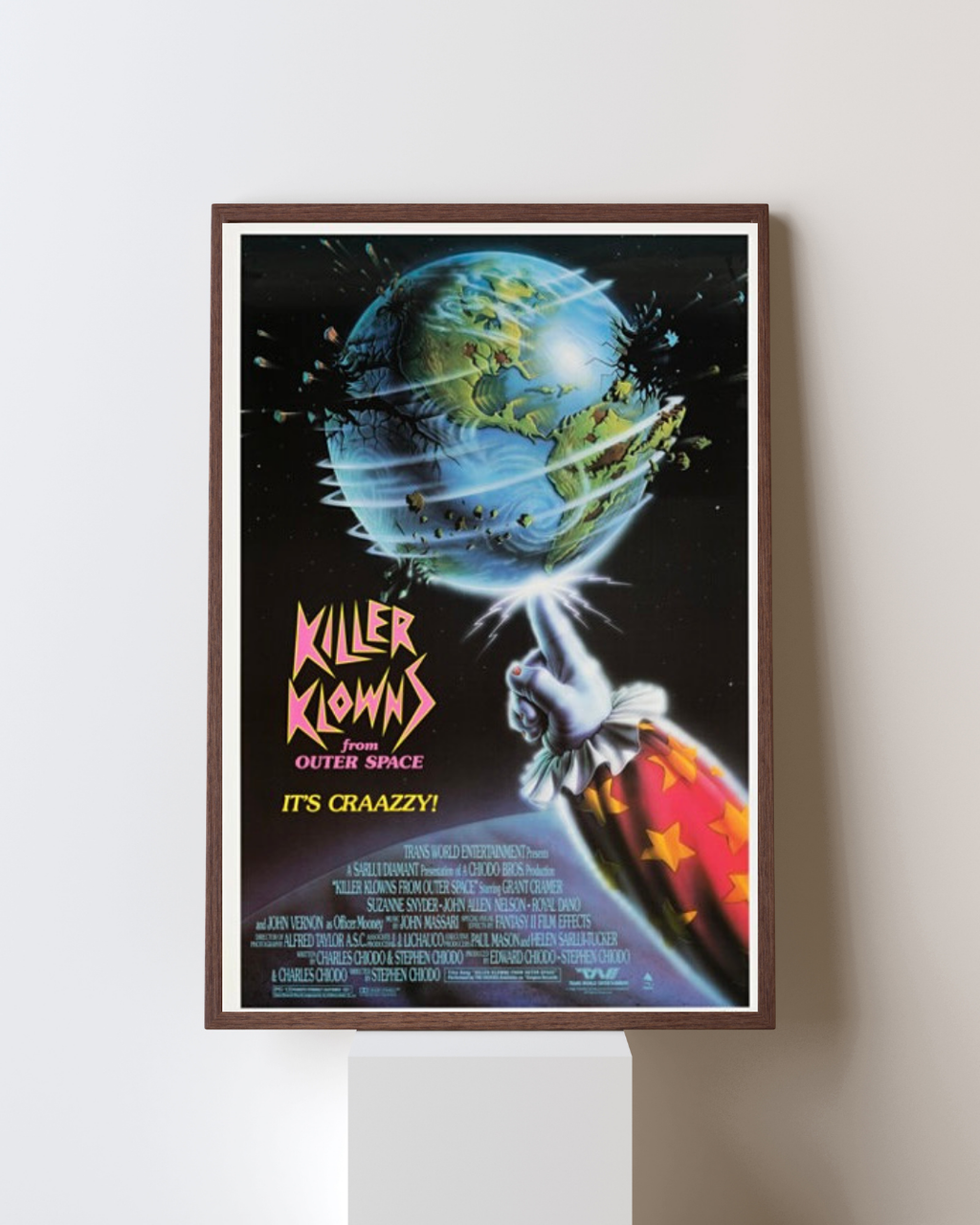 KILLER KLOWNS FROM OUTER SPACE – FILM DE STEPHEN CHIODO (1988) – GRANT CRAMER – AFFICHE CINÉMA HORREUR SCI-FI – REPRODUCTION – POSTER HUB STUDIO – HQ