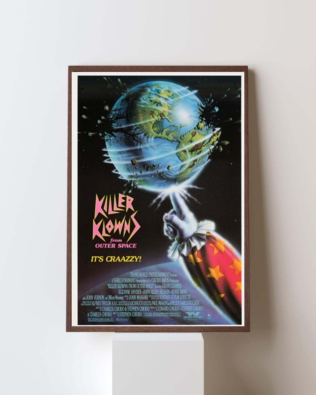 KILLER KLOWNS FROM OUTER SPACE – FILM DE STEPHEN CHIODO (1988) – GRANT CRAMER – AFFICHE CINÉMA HORREUR SCI-FI – REPRODUCTION – POSTER HUB STUDIO – HQ