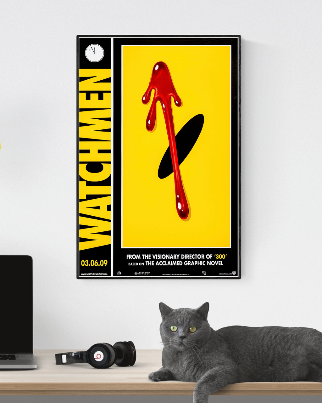 WATCHMEN (2009) – JACKIE EARLE HALEY – FILM ACTION SCIENCE-FICTION – AFFICHE CINÉMA – REPRODUCTION