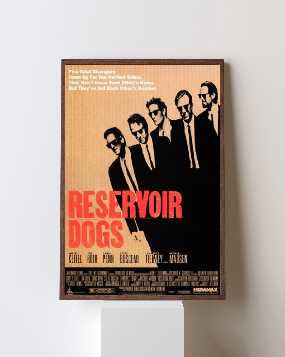 RESERVOIR DOGS (1992) – HARVEY KEITEL – TIM ROTH – AFFICHE FILM CRIME THRILLER – REPRODUCTION – POSTER HUB STUDIO – HQ