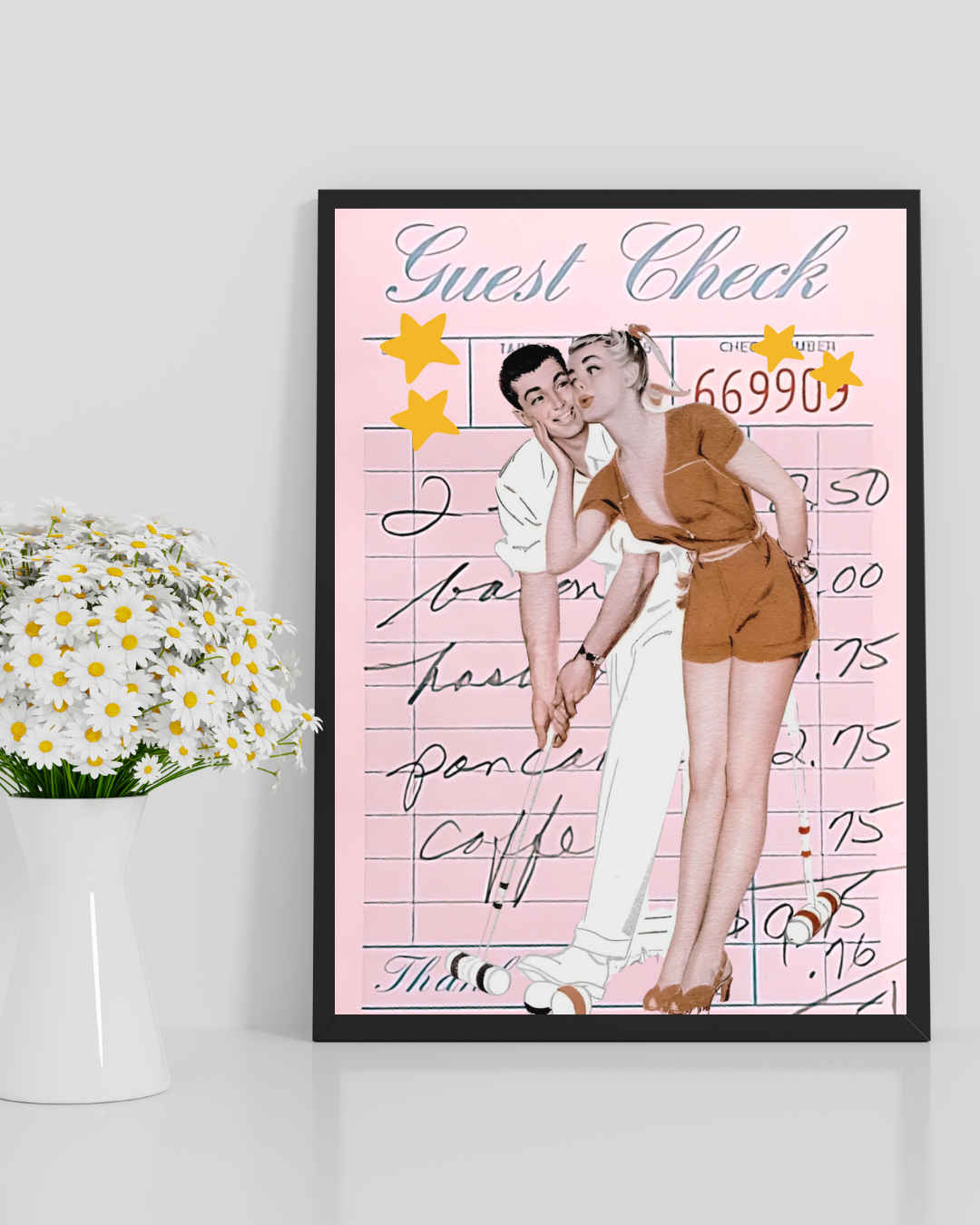 AMOUR RÉTRO – COUPLE VINTAGE POP ART POSTER HUB STUDIO RÉTRO | HQ