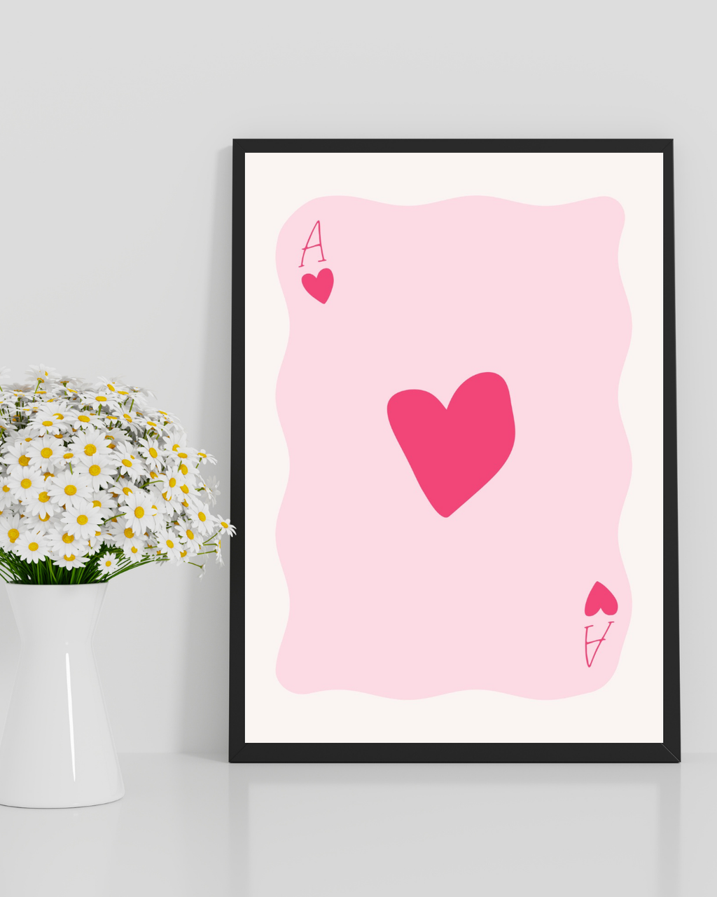 AS DE CŒUR MINIMALISTE – AFFICHE AMOUR MODERNE POSTER HUB STUDIO RÉTRO | HQ