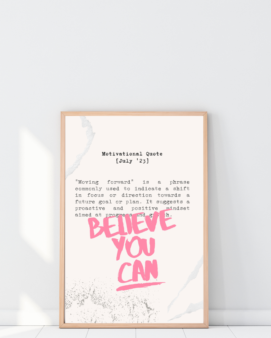 MOTIVATION BELIEVE YOU CAN POSTER HUB STUDIO RÉTRO | HQ
