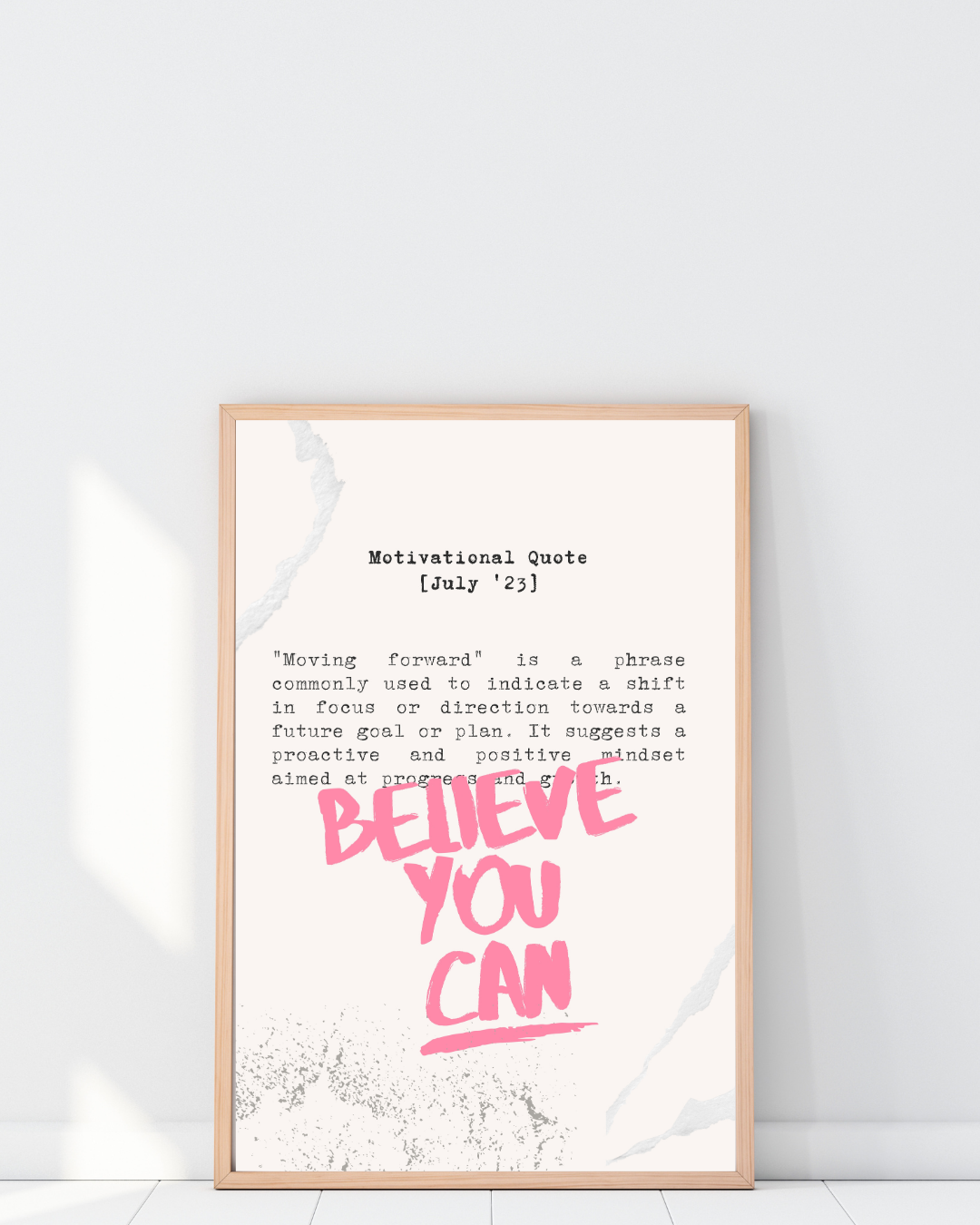 MOTIVATION BELIEVE YOU CAN POSTER HUB STUDIO RÉTRO | HQ