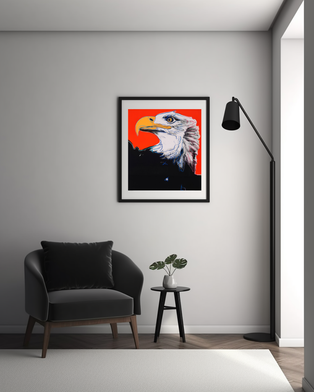 BALD EAGLE POP ART PORTRAIT – BOLD GRAPHIC ANIMAL POSTER HUB STUDIO RÉTRO, HQ