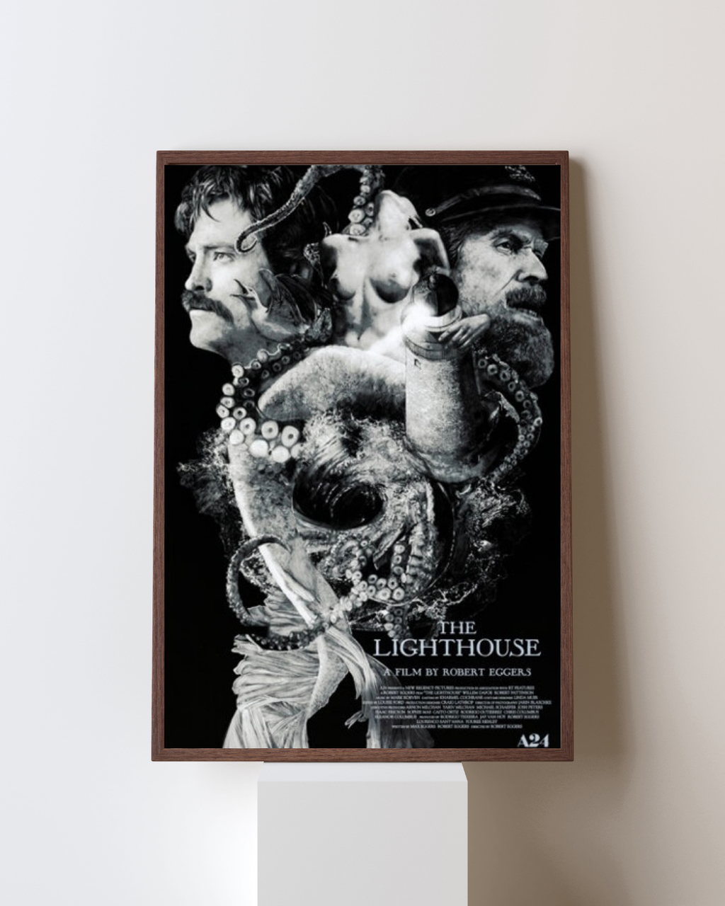 THE LIGHTHOUSE – A FILM BY ROBERT EGGERS (2019) – ROBERT PATTINSON – HORROR DRAMA MOVIE POSTER – REPRODUCTION – POSTER HUB STUDIO – HQ
