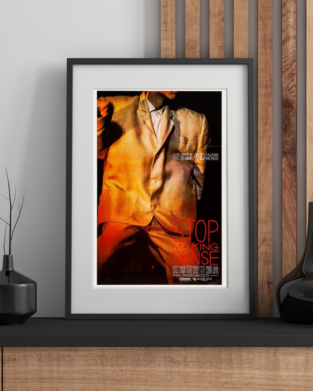 STOP MAKING SENSE – TALKING HEADS (1984) – JONATHAN DEMME – AFFICHE FILM CONCERT – MUSIQUE – REPRODUCTION
