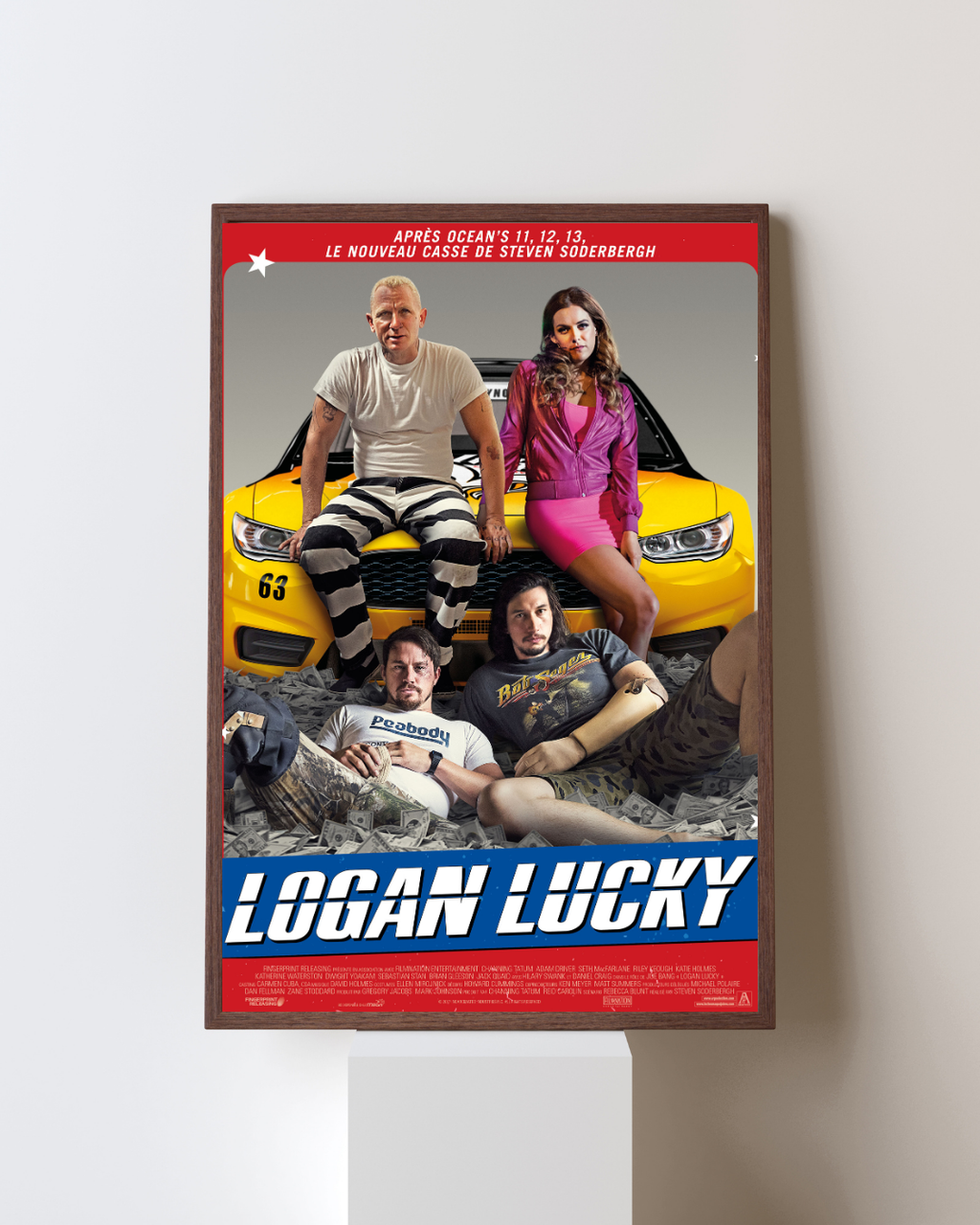 LOGAN LUCKY – FILM DE STEVEN SODERBERGH (2017) – CHANNING TATUM – COMÉDIE / BRAQUAGE – REPRODUCTION