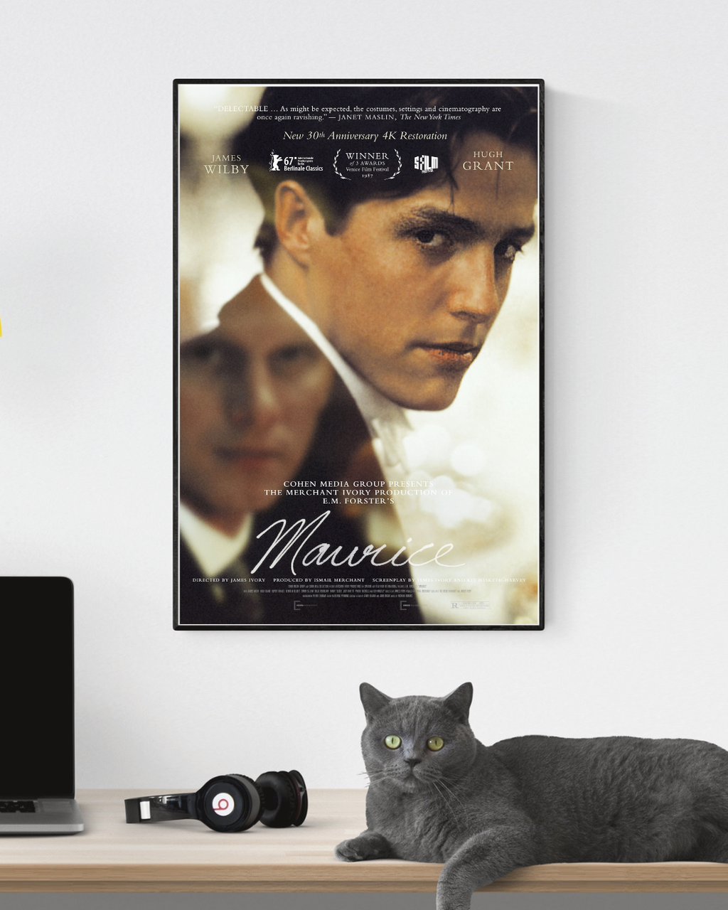 MAURICE – FILM DE JAMES IVORY (1987) – JAMES WILBY – AFFICHE CINÉMA DRAME ROMANTIQUE – REPRODUCTION – POSTER HUB STUDIO – HQ