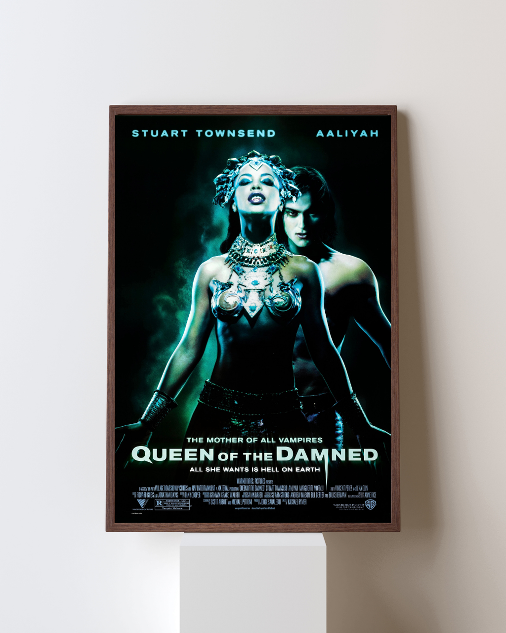 LA REINE DES DAMNÉS – QUEEN OF THE DAMNED (2002) – AALIYAH – STUART TOWNSEND – AFFICHE FILM HORREUR FANTASTIQUE VAMPIRE – REPRODUCTION – POSTER HUB STUDIO – HQ