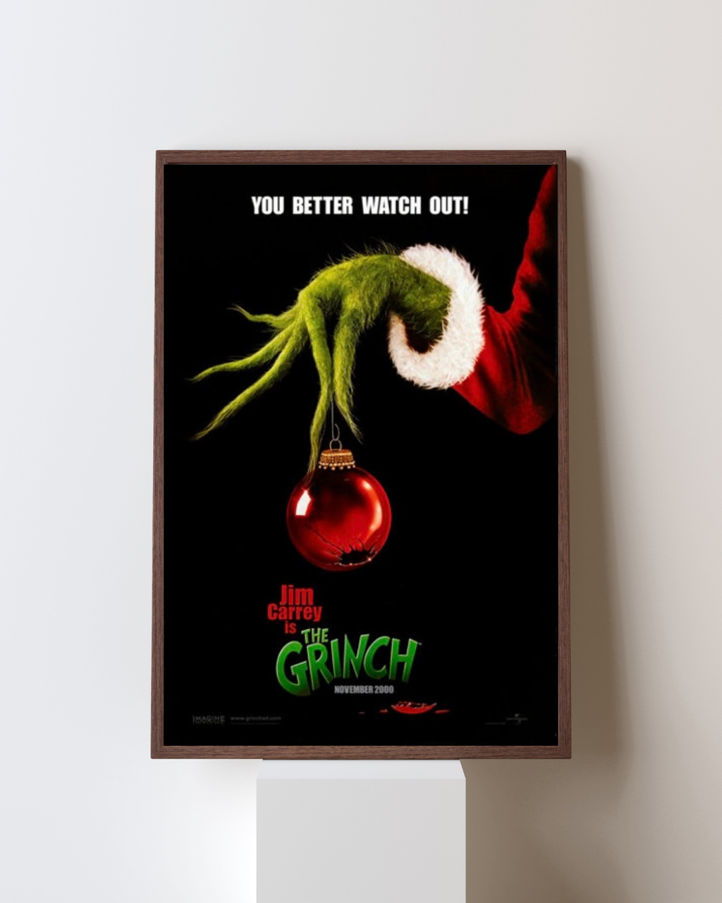 THE GRINCH – HOW THE GRINCH STOLE CHRISTMAS (2000) – JIM CARREY – COMEDY FAMILY FANTASY MOVIE POSTER – REPRODUCTION – POSTER HUB STUDIO – HQ
