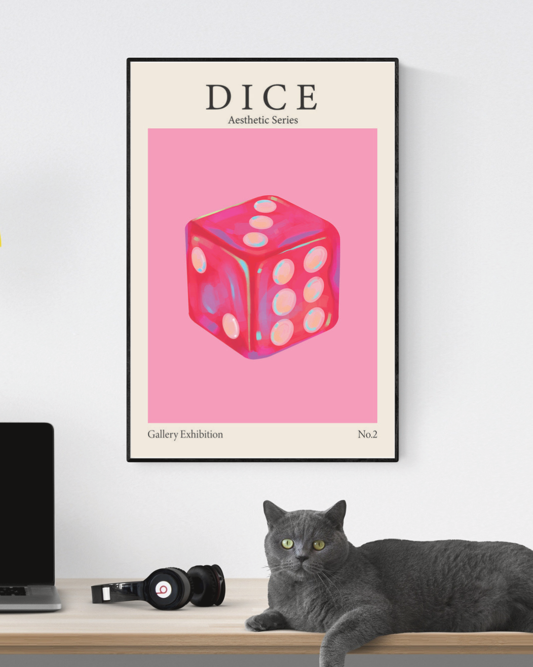 DICE AESTHETIC POSTER HUB STUDIO RÉTRO | HQ