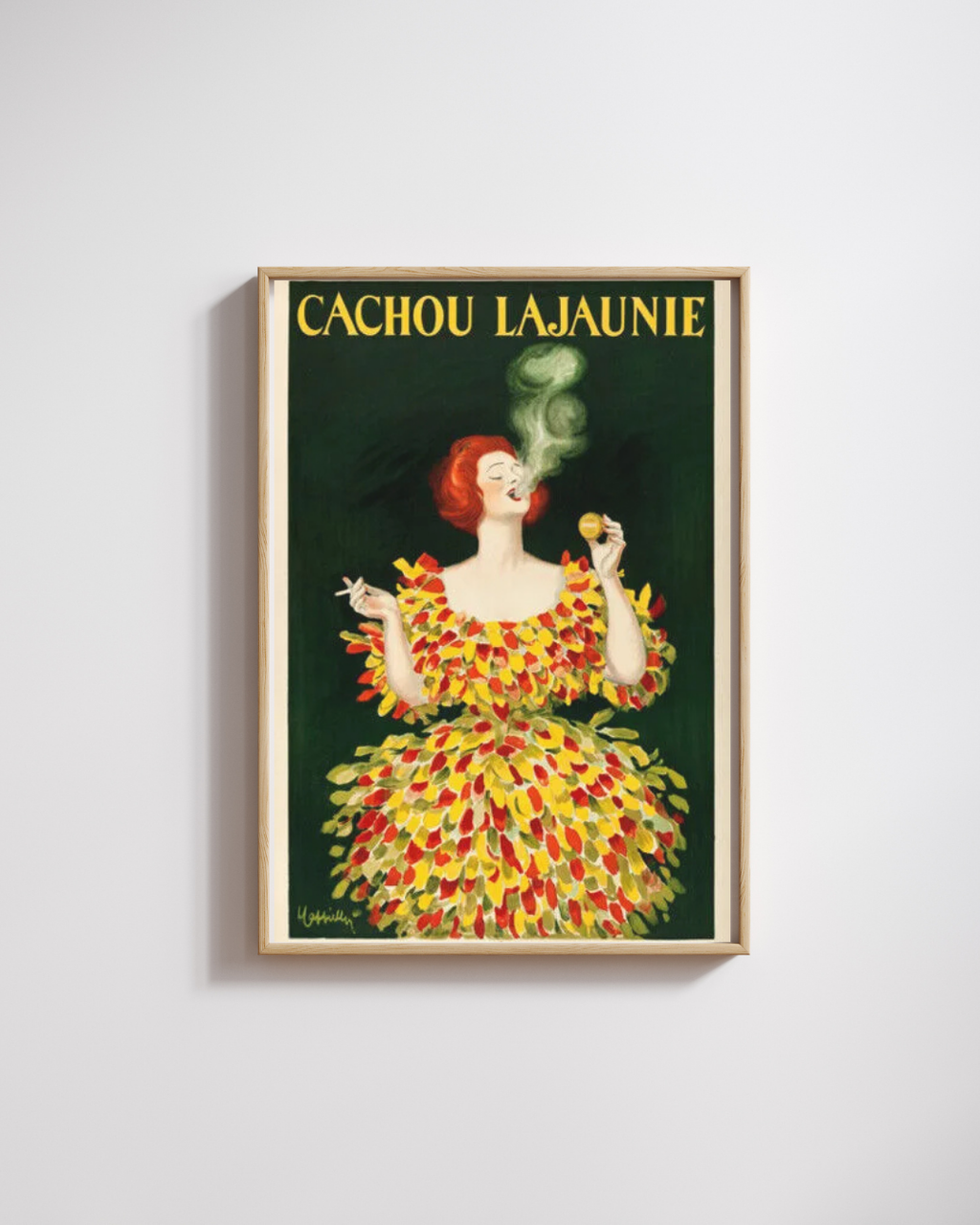 CACHOU LAJAUNIE, CANDIES, REPRO PUBLICITY POSTER, VINTAGE, HQ