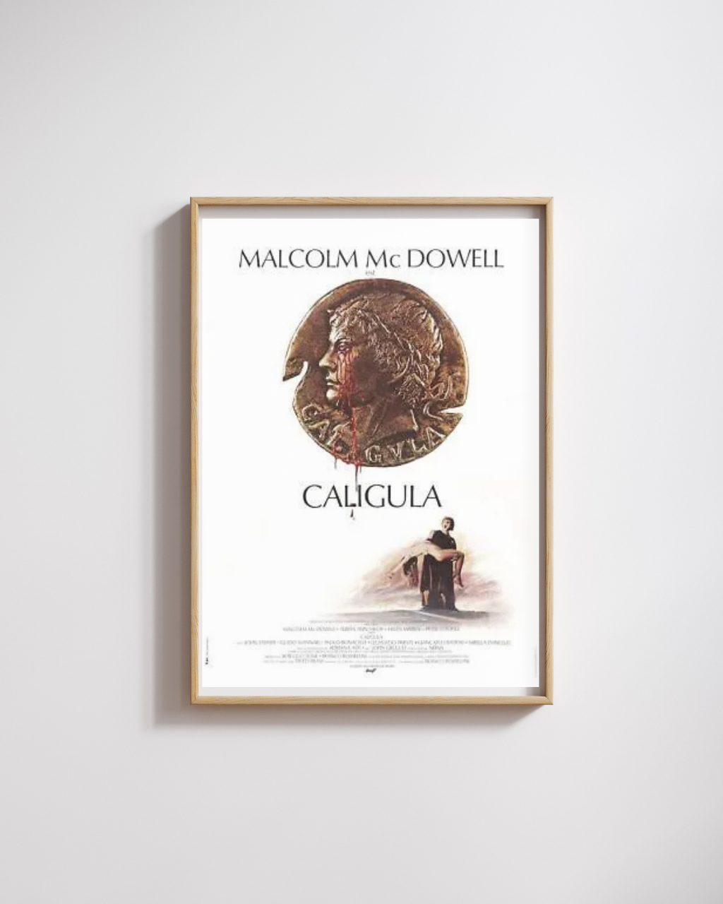 CALIGULA, MALCOLM McDOWELL, 1979, REPRO MOVIE POSTER, VINTAGE, HQ