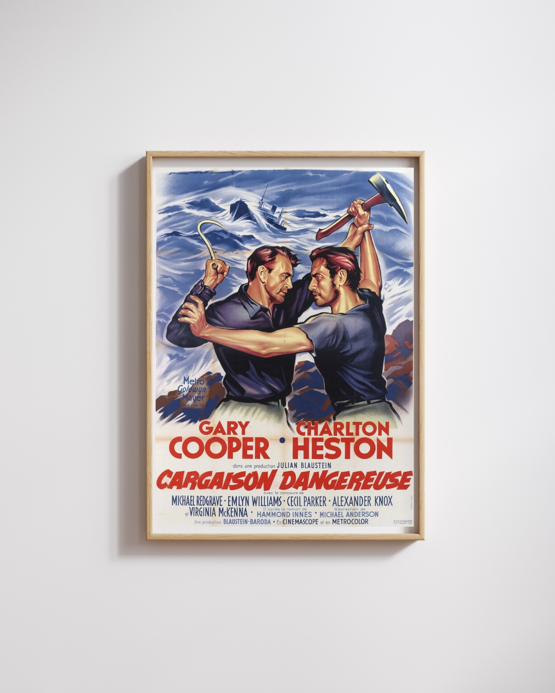 CARGAISON DANGEREUSE, GARY COOPER, 1932, REPRO MOVIE POSTER, VINTAGE, HQ