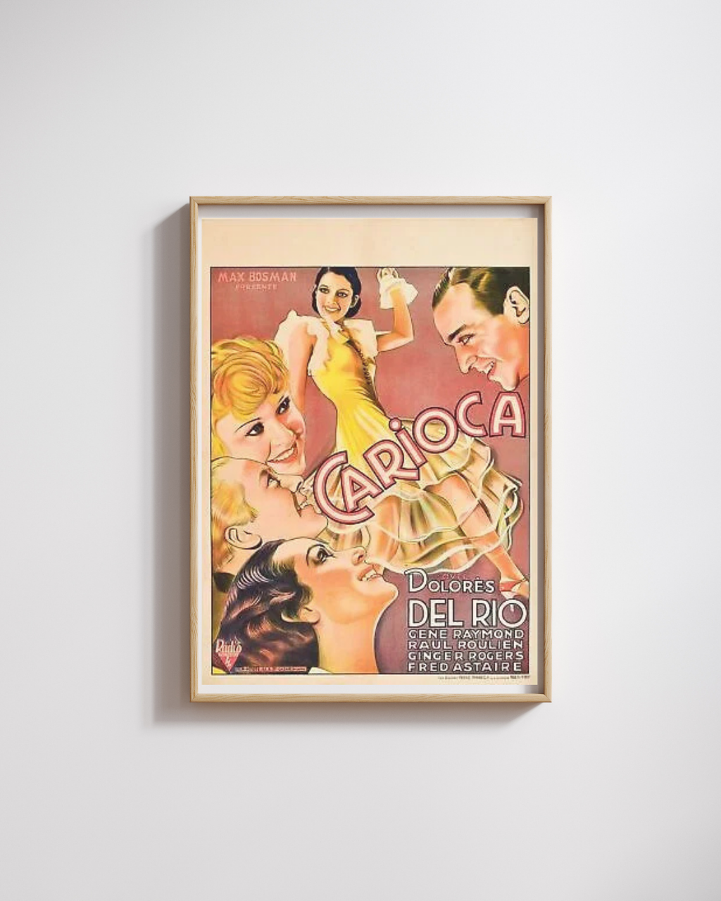 CARIOCA, DOLORES DEL RIO, 1933, REPRO MOVIE POSTER, VINTAGE, HQ