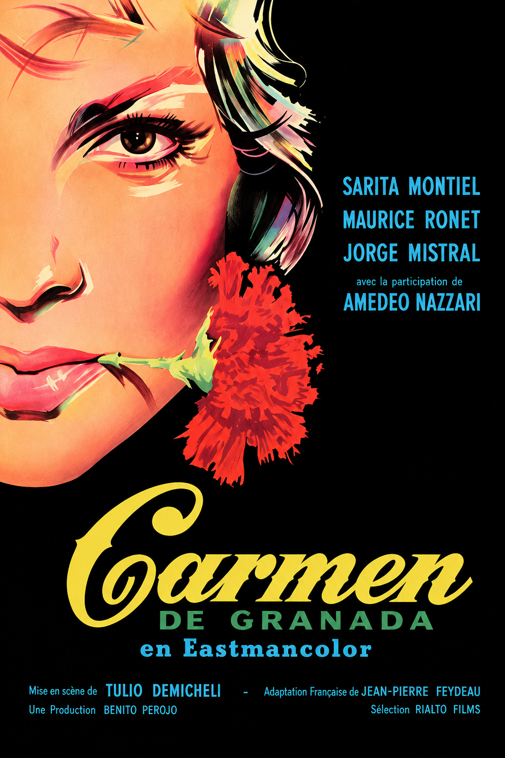 CARMEN, RITA HAYWORTH, 1948, REPRO MOVIE POSTER, VINTAGE, HQ