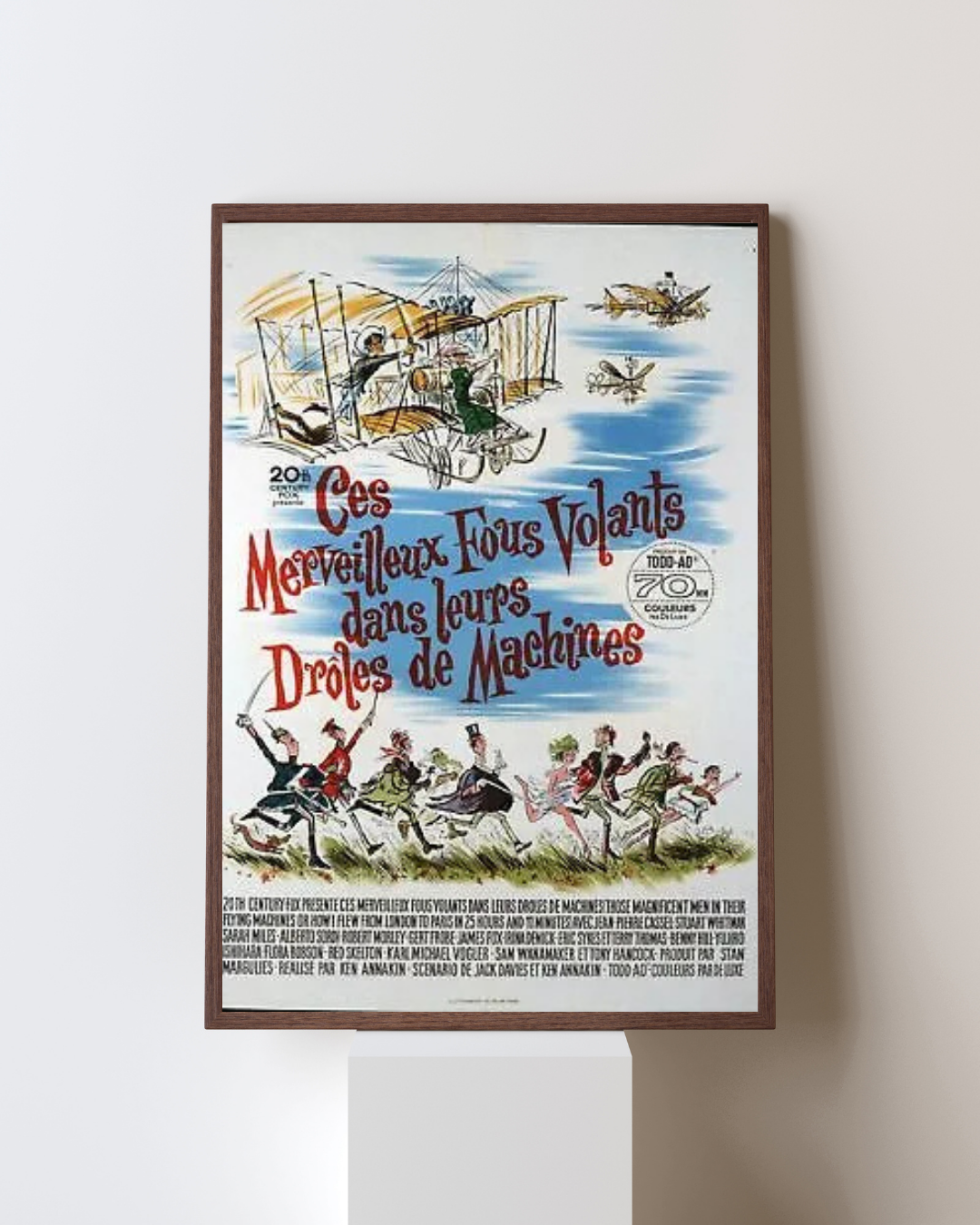 THOSE MAGNIFICENT MEN IN THEIR FLYING MACHINES, STUART WHITMAN, 1965, REPRO MOVIE POSTER, VINTAGE, HQ