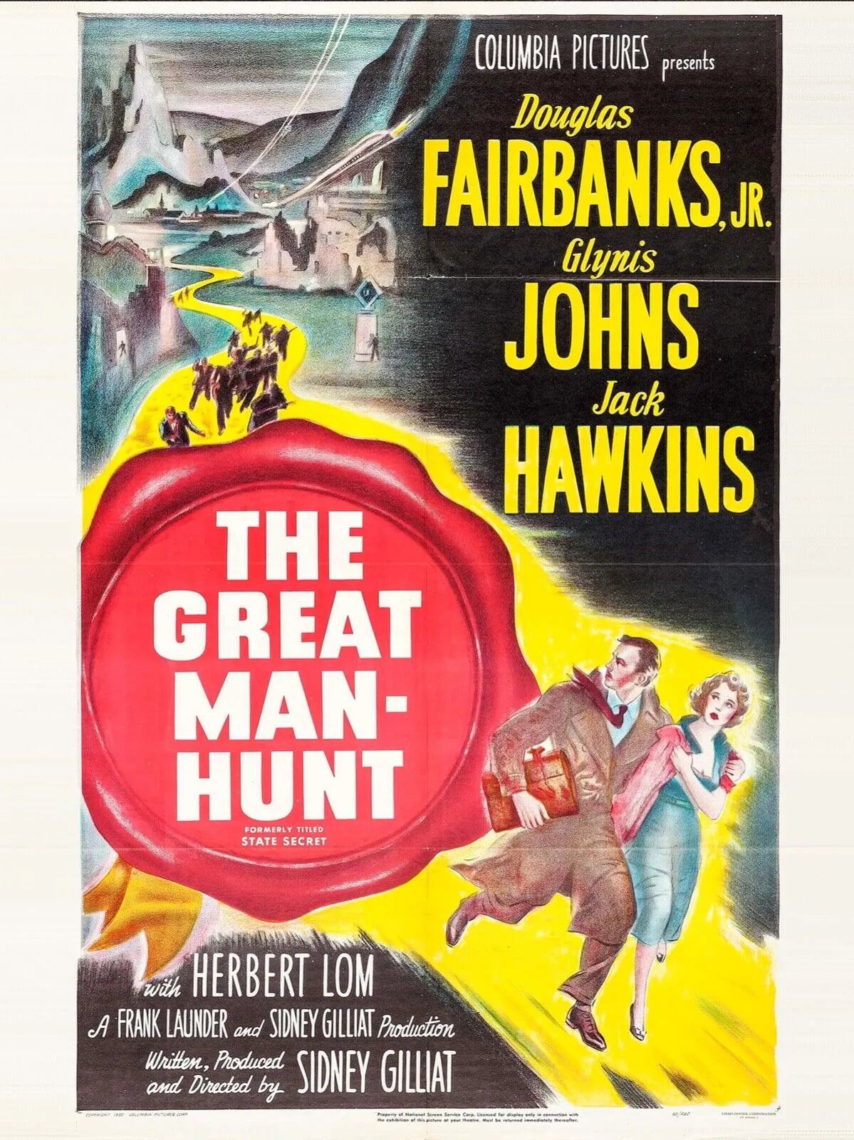 CHASSE À L’HOMME (MAN HUNT), FRITZ LANG, 1941, REPRO MOVIE POSTER, VINTAGE, HQ