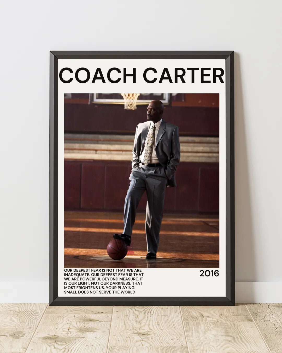 COACH CARTER, SAMUEL L. JACKSON, 2005, REPRO MOVIE POSTER, VINTAGE, HQ