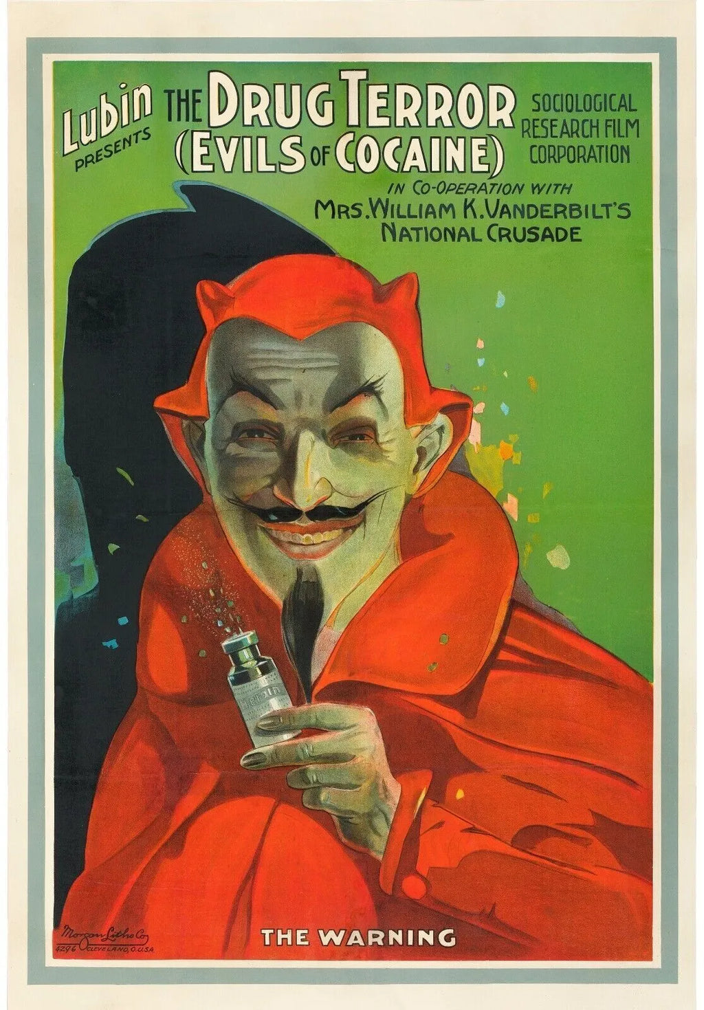 COCAINE TRAFFIC WILLIAM 1914 REPRO AFFICHE VINTAGE HQ