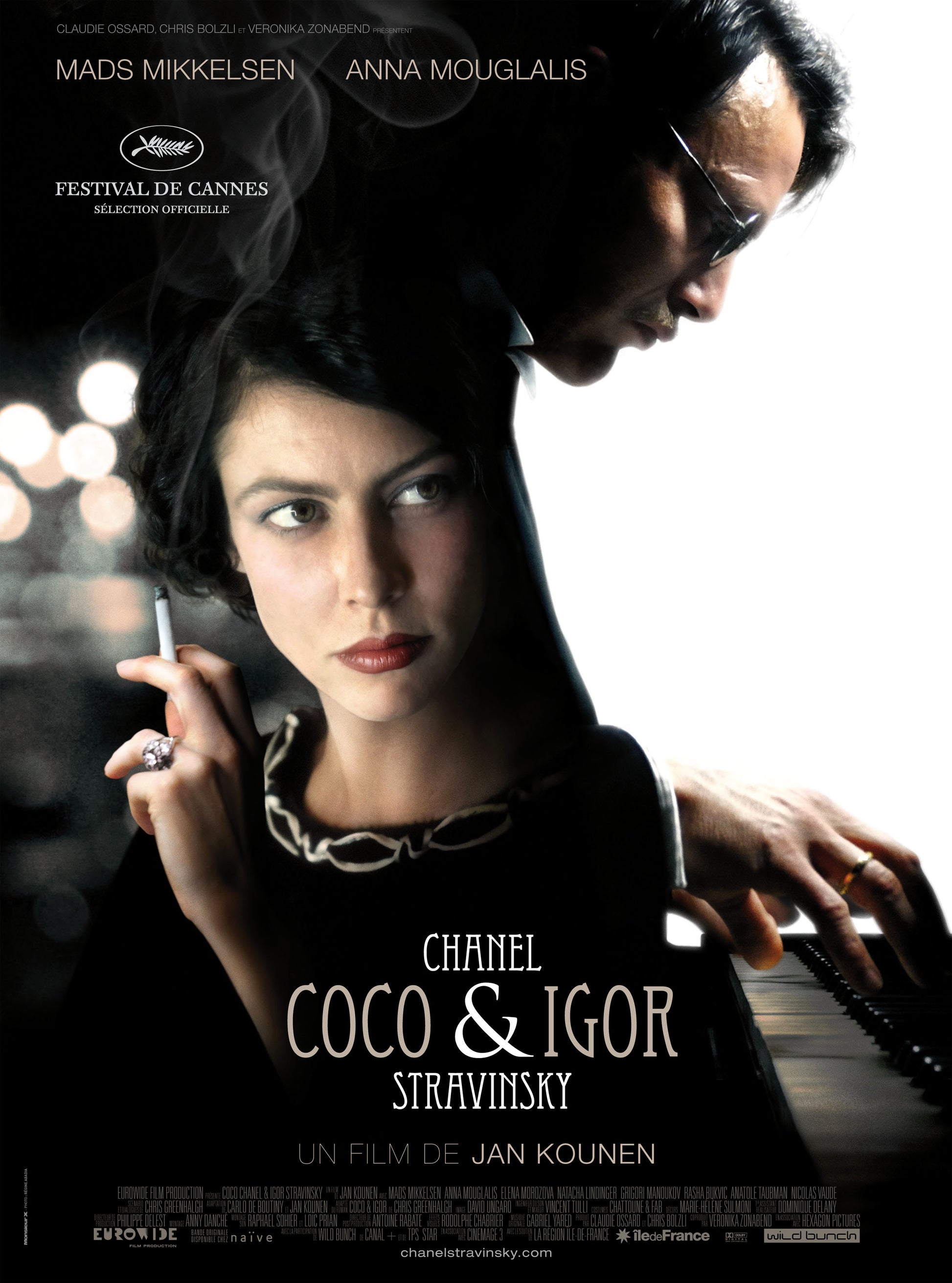 COCO CHANEL & IGOR STRAVINSKY (2009) | ANNA MOUGLALIS – MADS MIKKELSEN | POSTER CINÉMA VINTAGE | POSTER HUB STUDIO RÉTRO | HQ