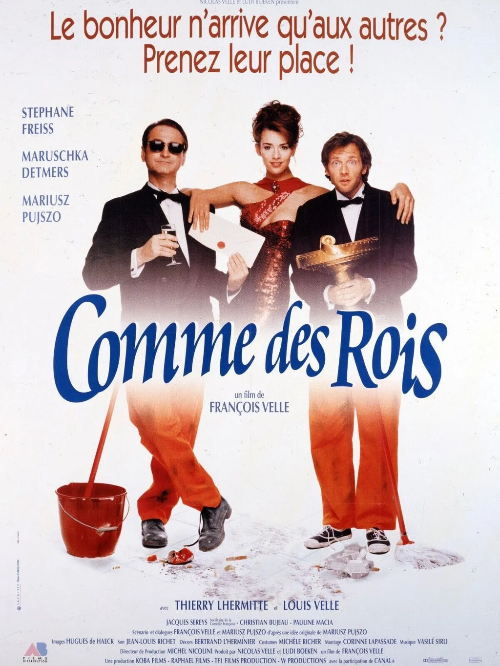 COMME DES ROIS, STEPHANE FREISS, REPRO AFFICHE CINEMA VINTAGE
