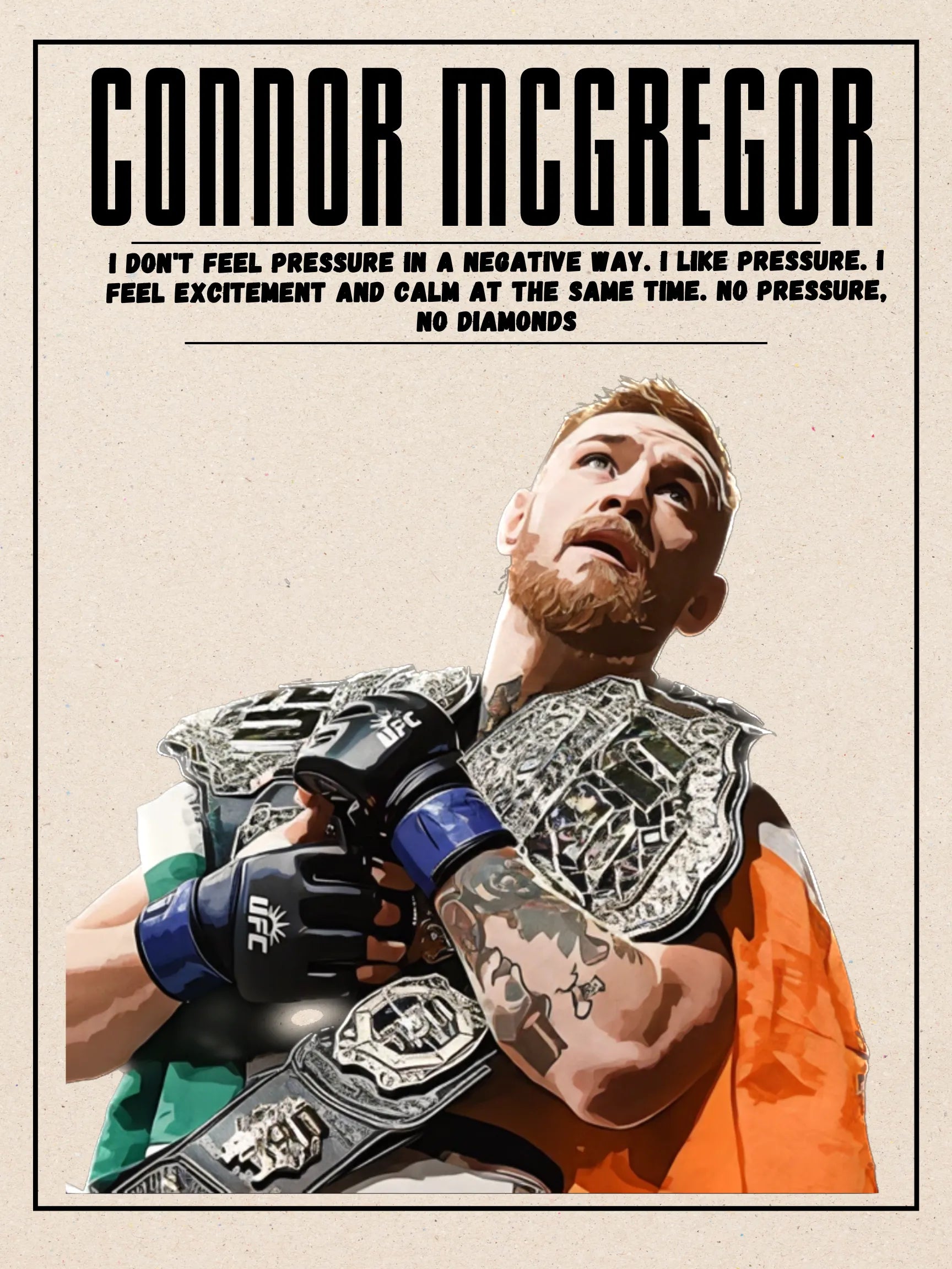 CONNOR MC GREGOR, UFC, MMA, SPORT POSTER HQ