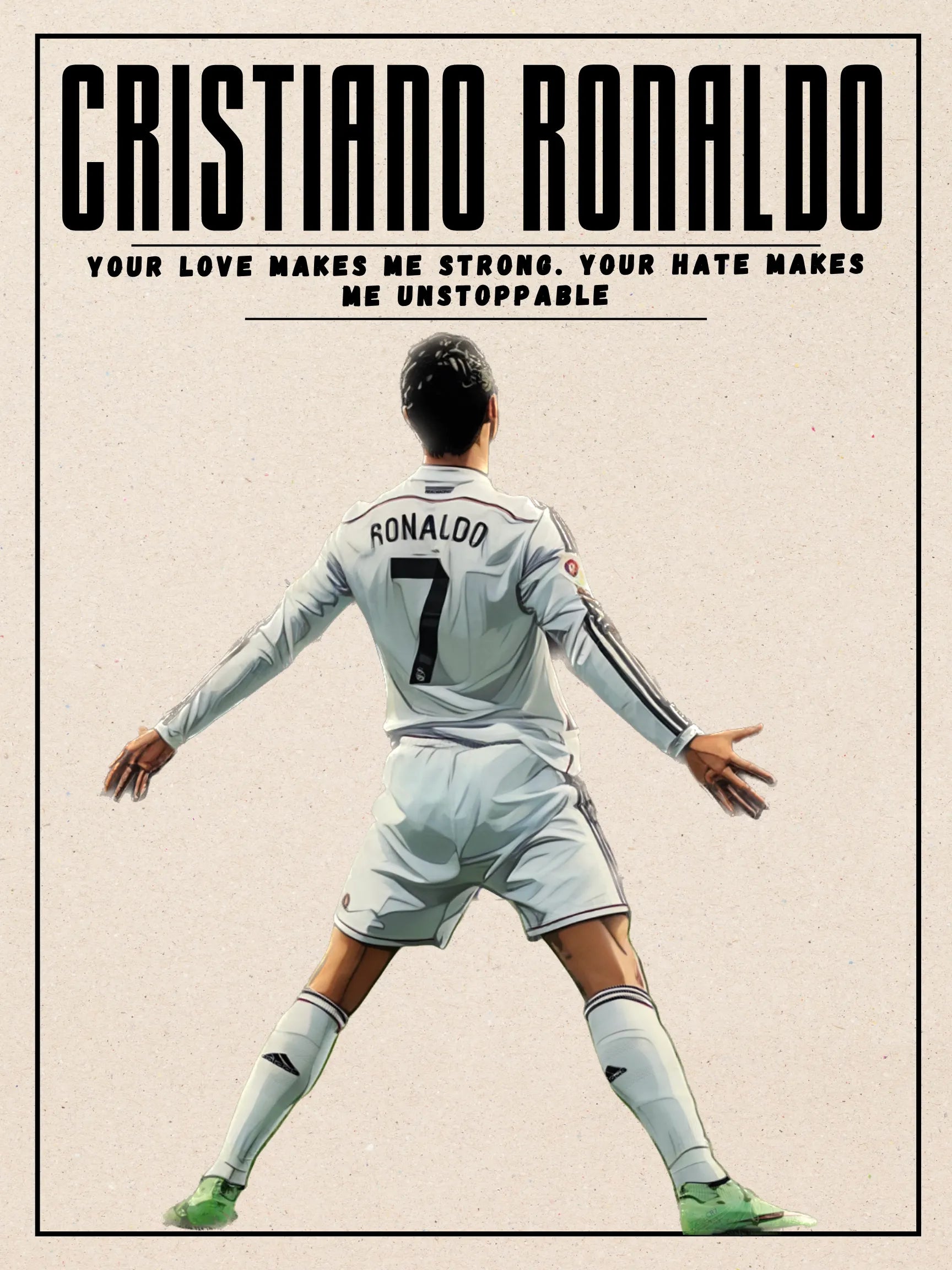 CRISTIANO RONALDO REAL MADRID, CARTEL DEPORTIVO HQ