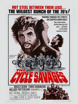 CYCLE SAUVAGES, BRUCE DERN,1969, REPRO AFFICHE CINÉMA VINTAGE, HQ