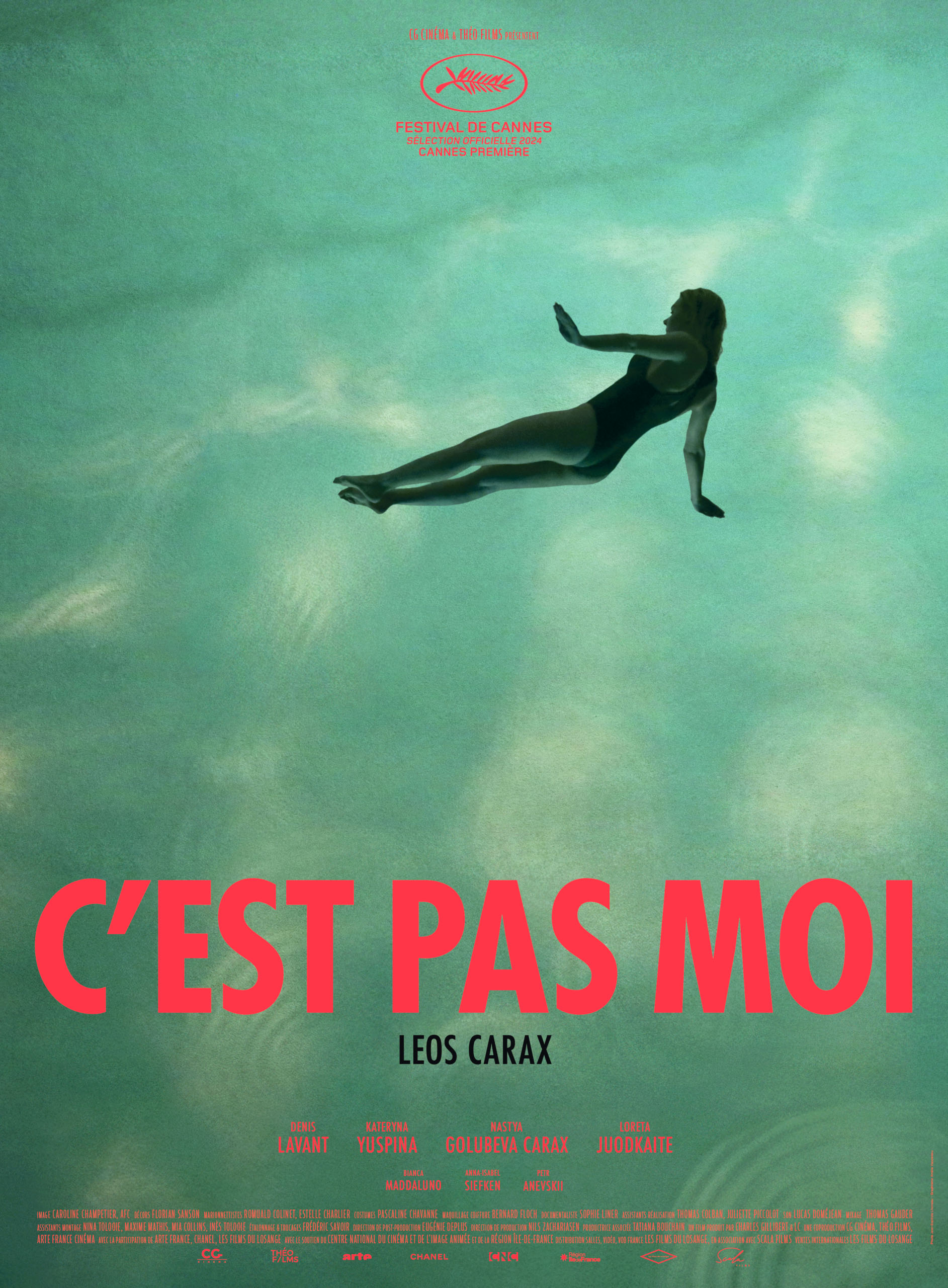 C'EST PAS MOI,  LEOS CARAX, 2024, AFFICHES VINTAGES MOVIE POSTER HQ