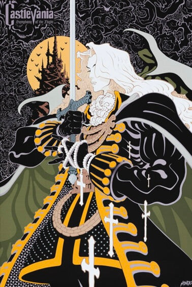 Affiche Castlevania Symphony of the Night (1997). Univers gothique et fantasy culte. Reproduction haute qualité – Poster Hub Studio.