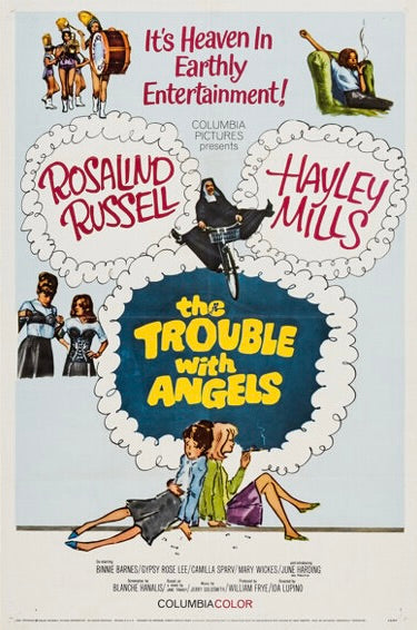 Affiche du film Ces demoiselles en folie (1966) avec Hayley Mills. Comédie familiale culte. Reproduction HQ – Poster Hub Studio.