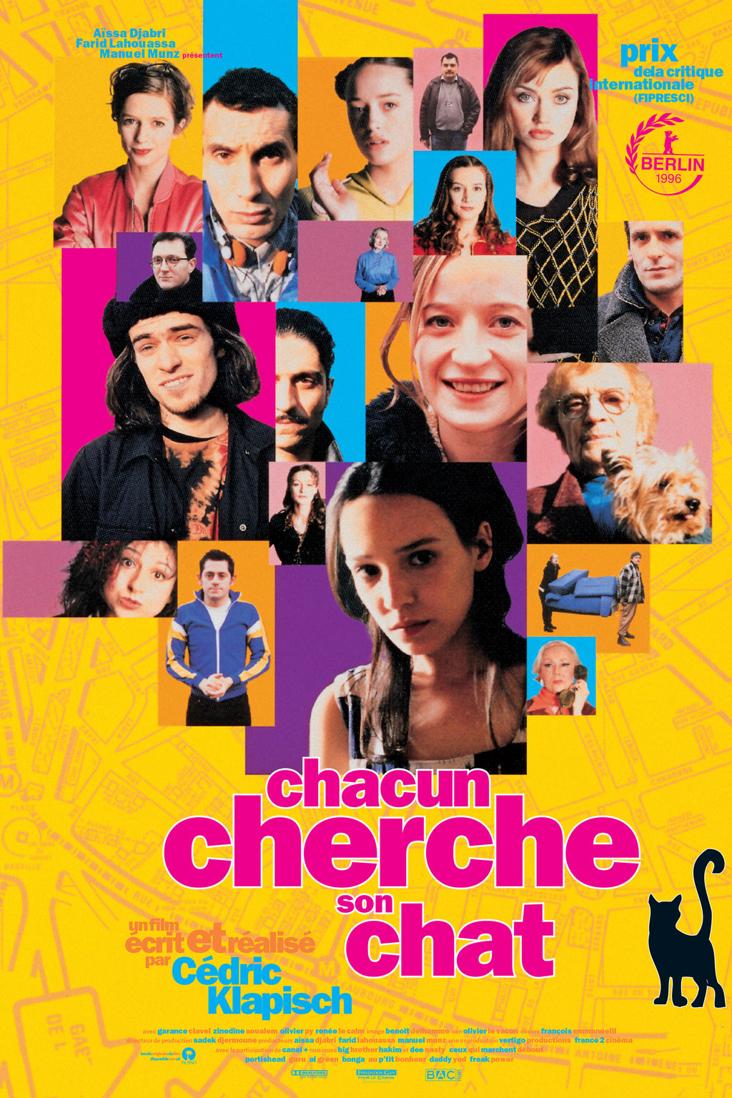 

Affiche du film Chacun cherche son chat de Cédric Klapisch (1996). Comédie dramatique culte avec Garance Clavel. Reproduction HQ – Poster Hub Studio.