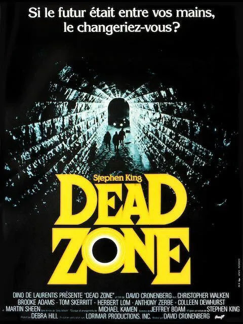 DEAD ZONE, CHRISTOPHER WALKEN, HERBERT LOM, 1983, REPRO MOVIE POSTER, VINTAGE, HQ