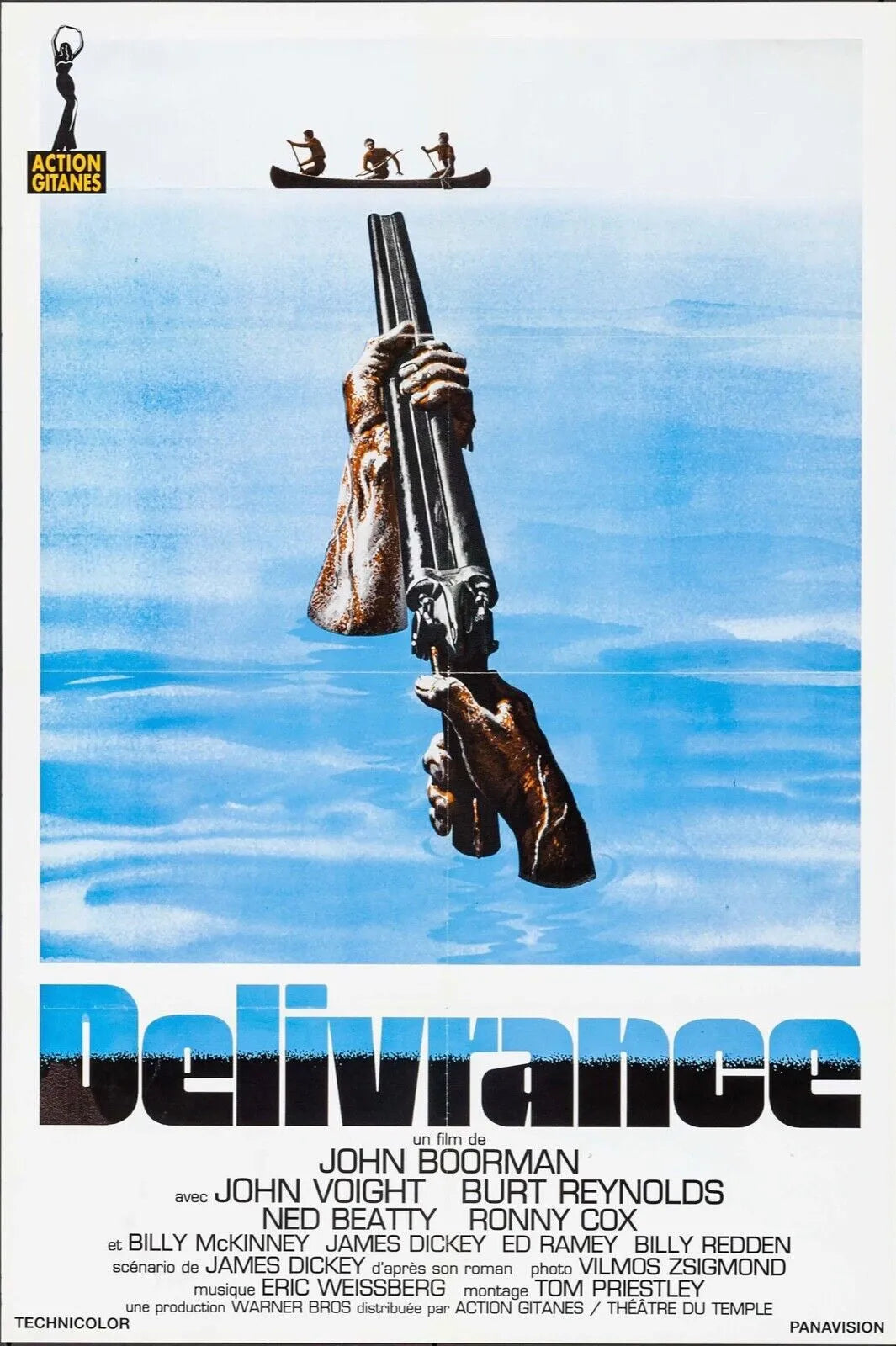 DELIVRANCE, JOHN BOORMAN, REPRO AFFICHE CINEMA VINTAGE, HQ