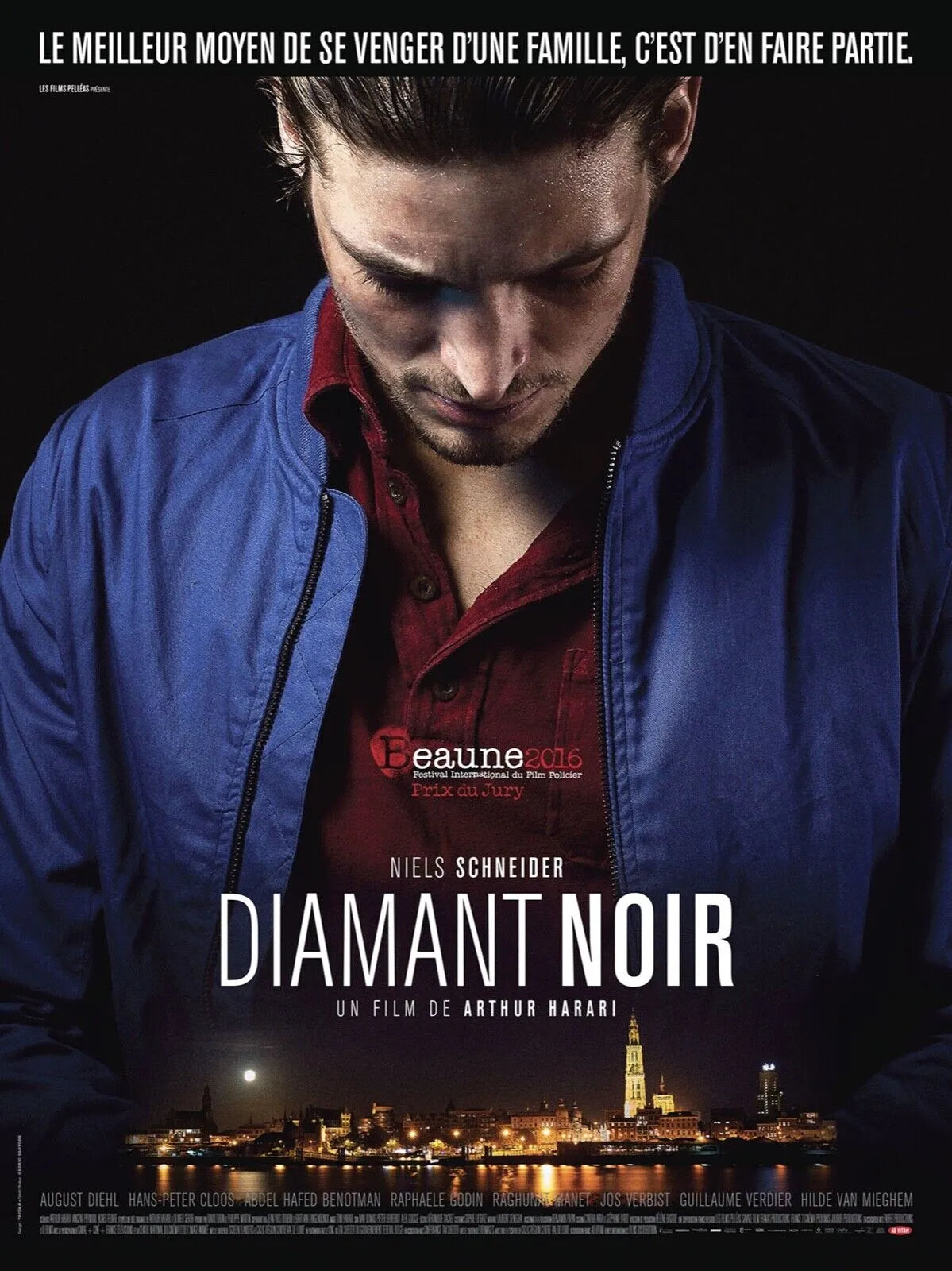 DIAMANT NOIR, NIELS SCHNEIDER, REPRO AFFICHE CINEMA VINTAGE, HQ