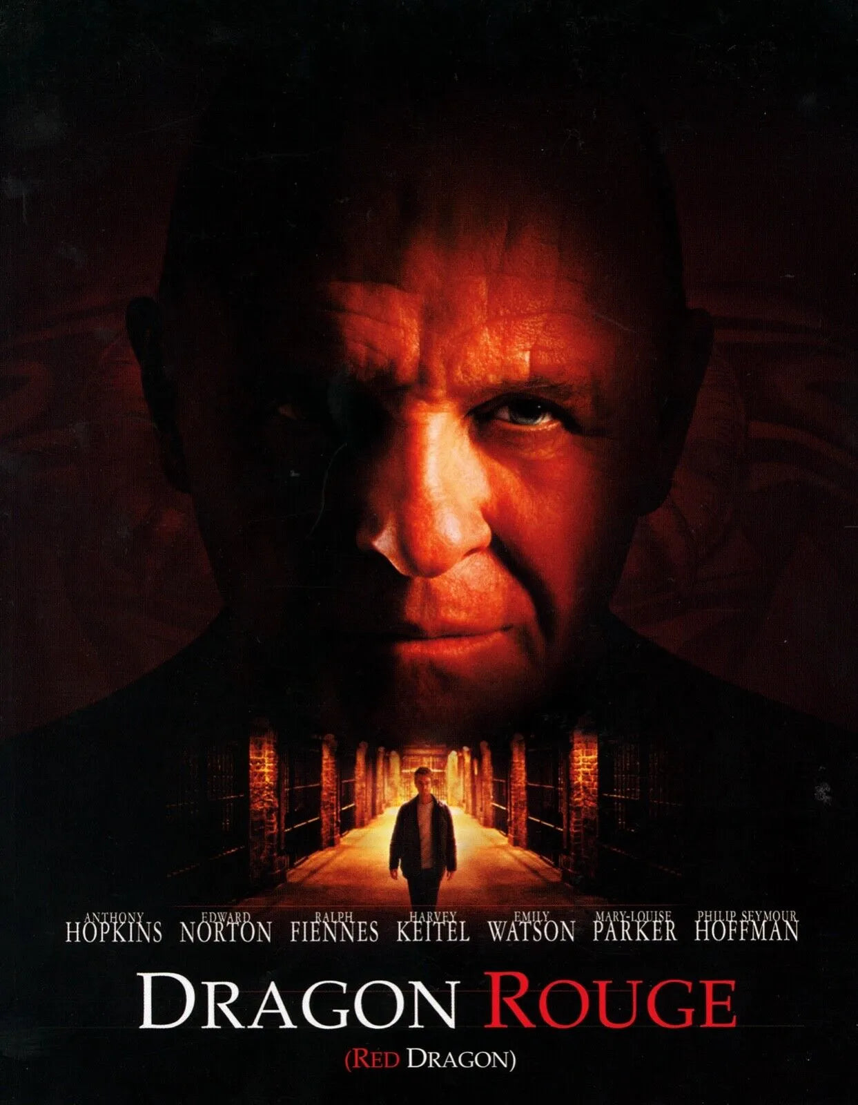 DRAGON ROUGE, ANTHONY HOPKINS, 2002, REPRO MOVIE POSTER, VINTAGE, HQ