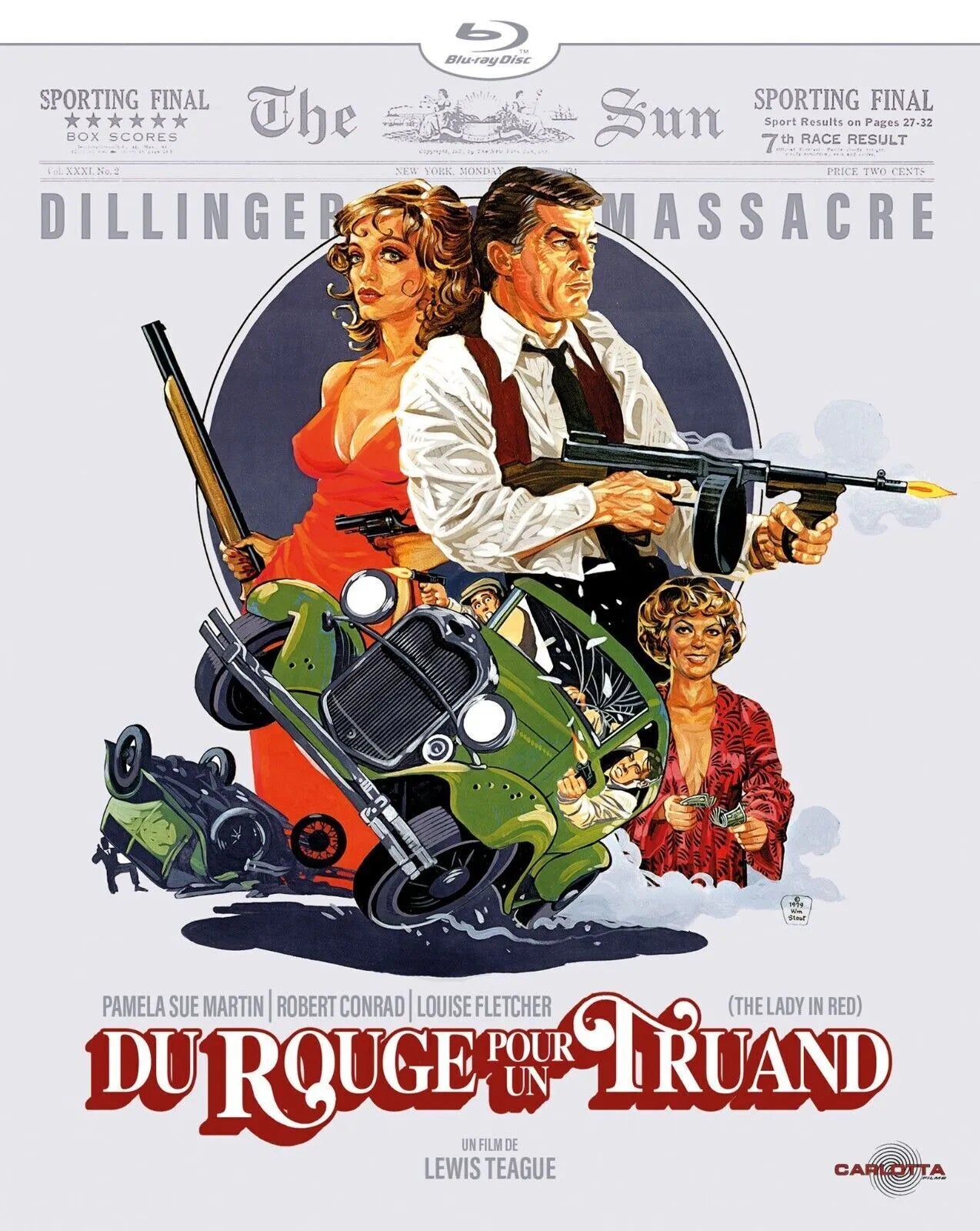 DU ROUGE POUR UN TRUAND, ROBERT HOSSEIN, 1973, REPRO MOVIE POSTER, VINTAGE, HQ