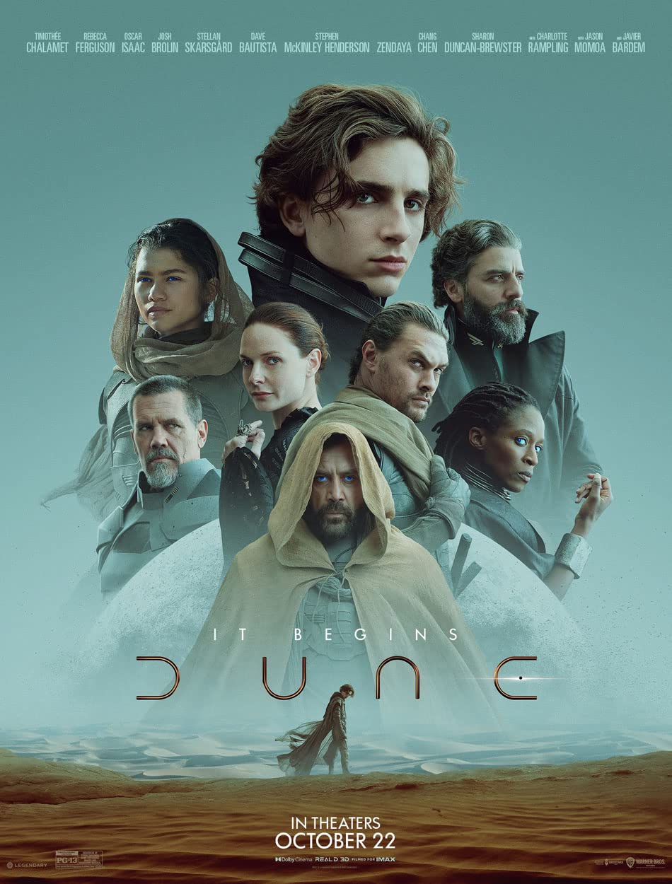DUNE, TIMOTHÉE CHALAMET, 2021, REPRO MOVIE POSTER, VINTAGE, HQ