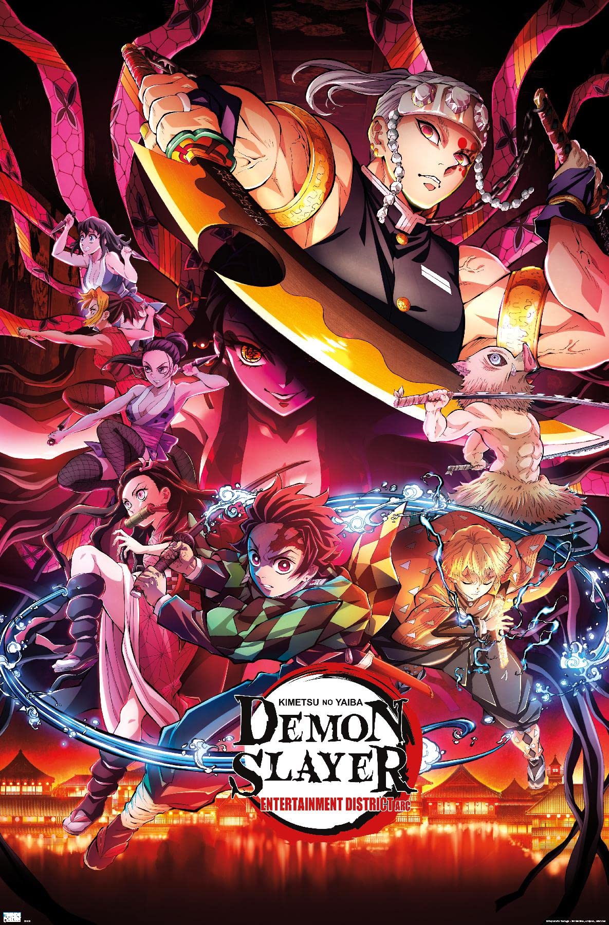 DEMON SLAYER – TANJIRO KAMADO 2019, REPRO MOVIE POSTER, VINTAGE, HQ