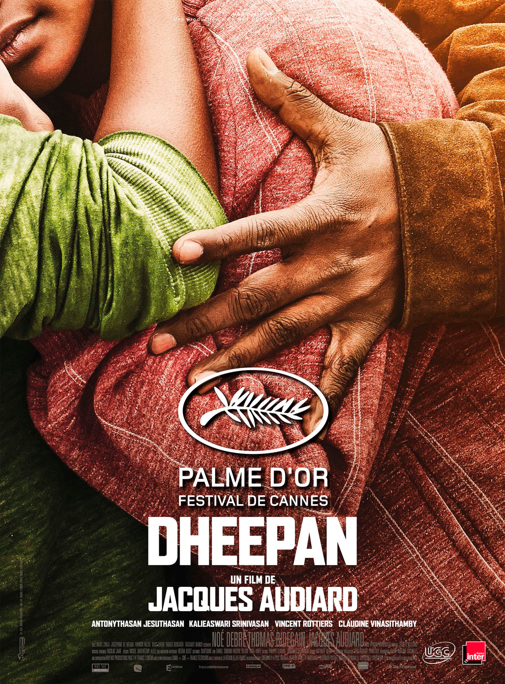 Affiche du film Dheepan de Jacques Audiard (2015), Palme d’Or à Cannes. Drame intense sur l’exil. Reproduction HQ – Poster Hub Studio.