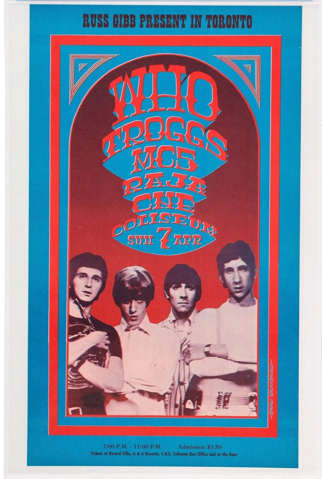 EDDIE COCHRAN REPRO AFFICHE MUSQUE CONCERT VINTAGE HQ