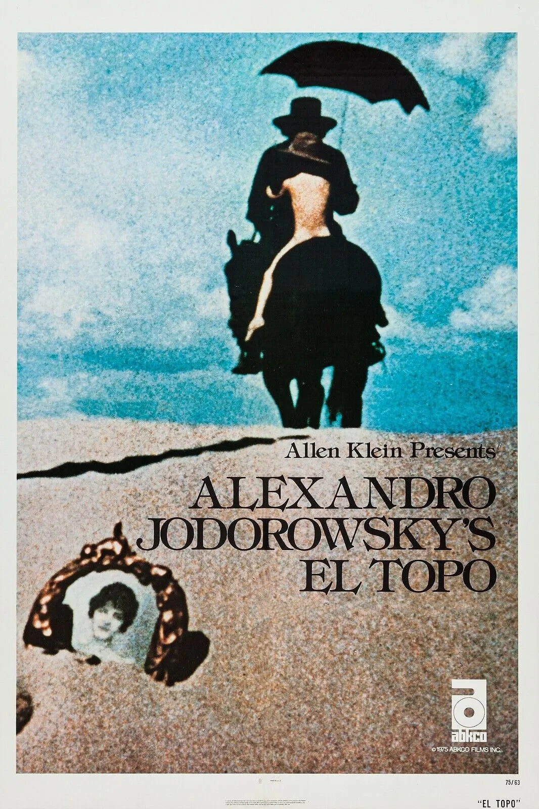 EL TOPO, ALEJANDRO JODOROWSKY, 1970, REPRO MOVIE POSTER, VINTAGE, HQ