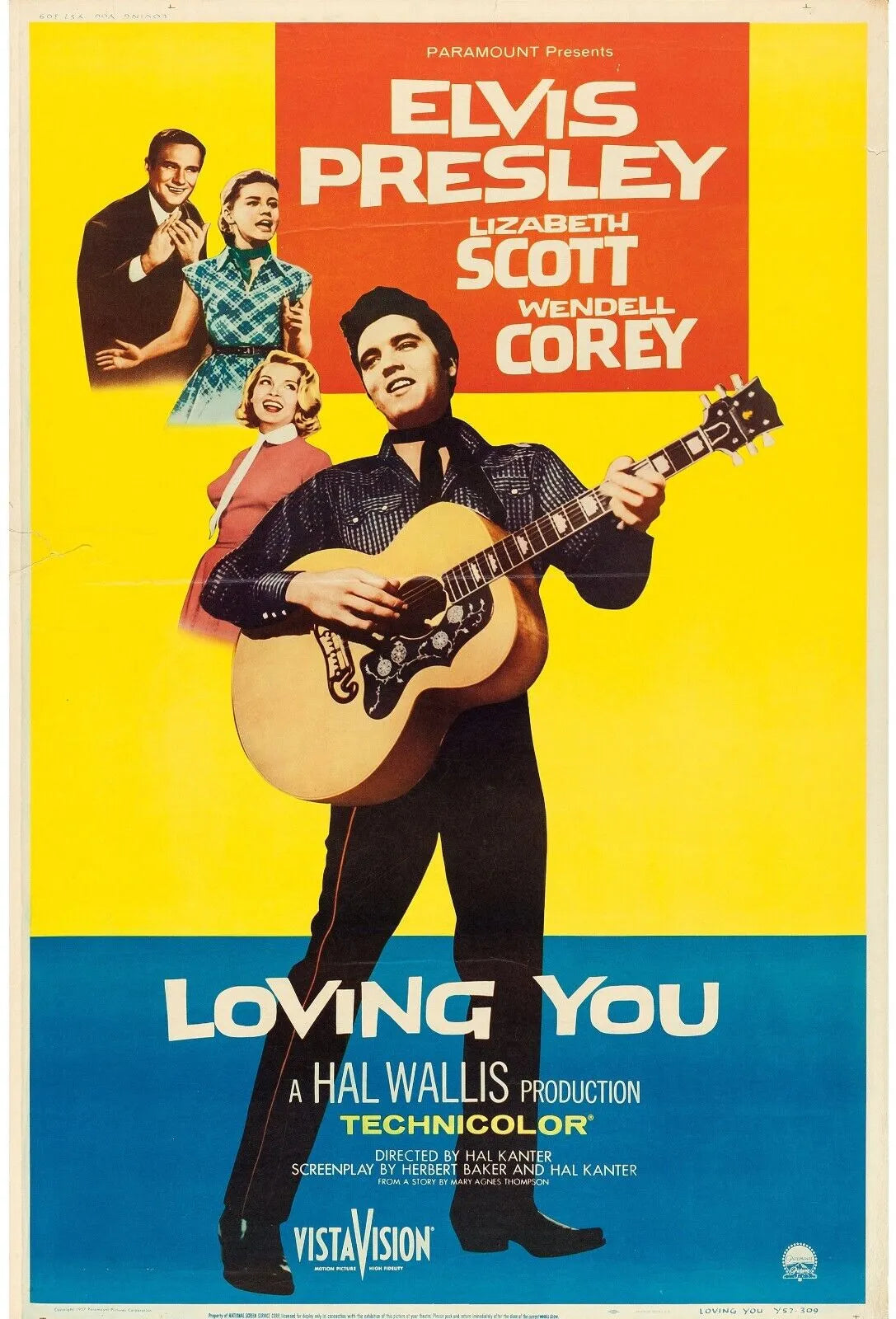 ELVIS PRESLEY LOVING YOU REPRO AFFICHE CINEMA ROCK VINTAGE