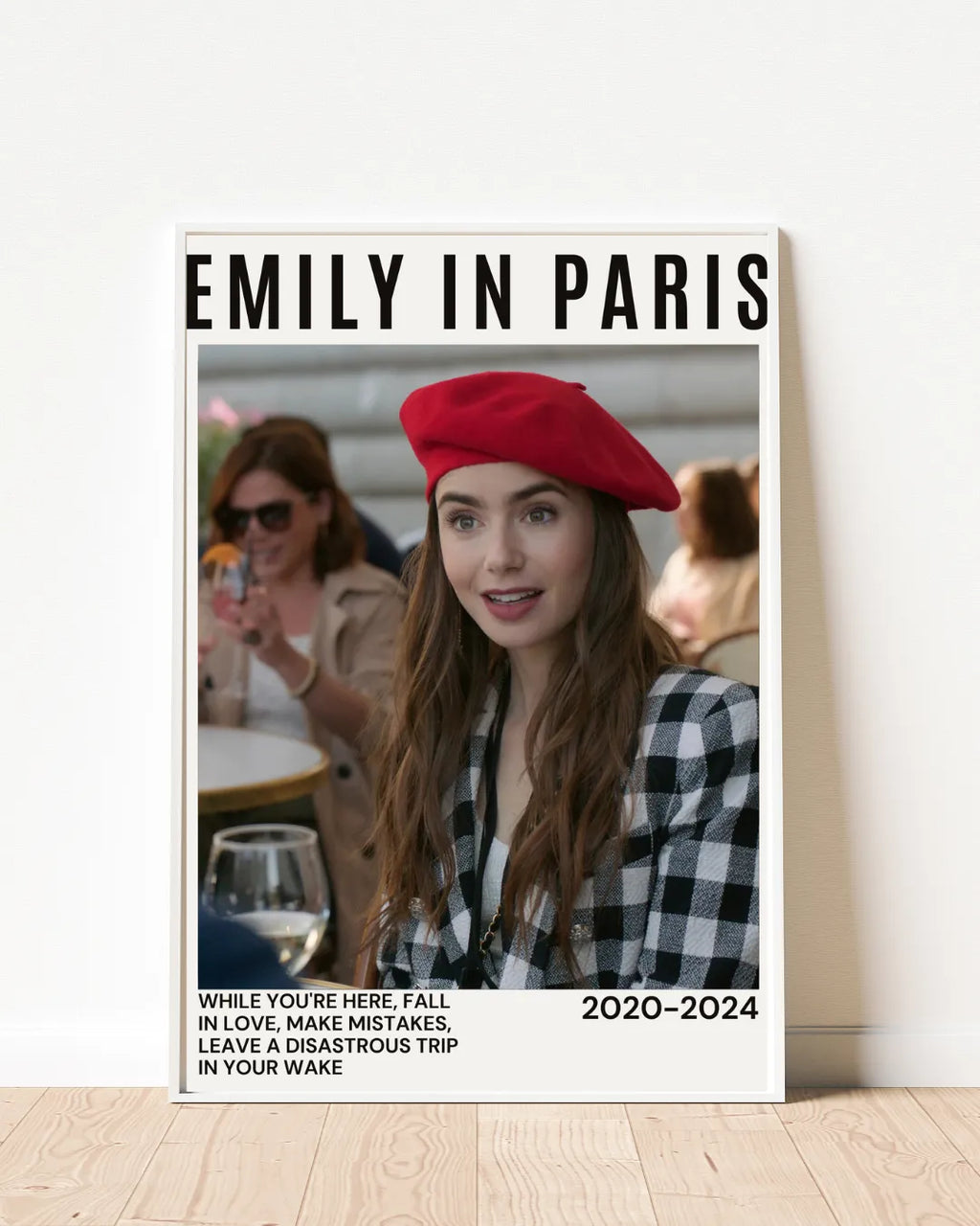 EMILY IN PARIS, LILY COLLINS, 2020, REPRO TV SHOW POSTER, VINTAGE, HQ